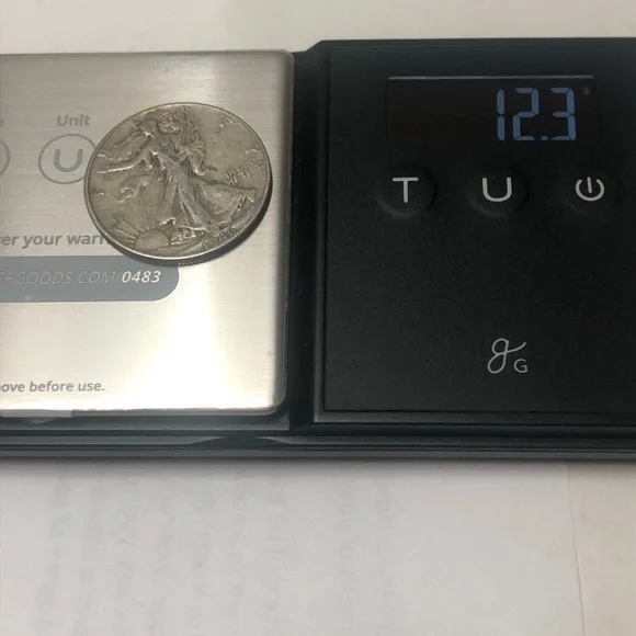 1942 Liberty Walking Half Dollar Silver Coin, 6 coins available - Picture 3 of 3